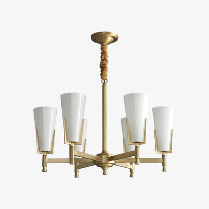 Upton Chandelier - Elegant Design with Adjustable Height & Crystal Acc