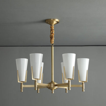 Upton Chandelier - Elegant Design with Adjustable Height & Crystal Acc