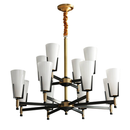 Upton Chandelier - Elegant Design with Adjustable Height & Crystal Acc