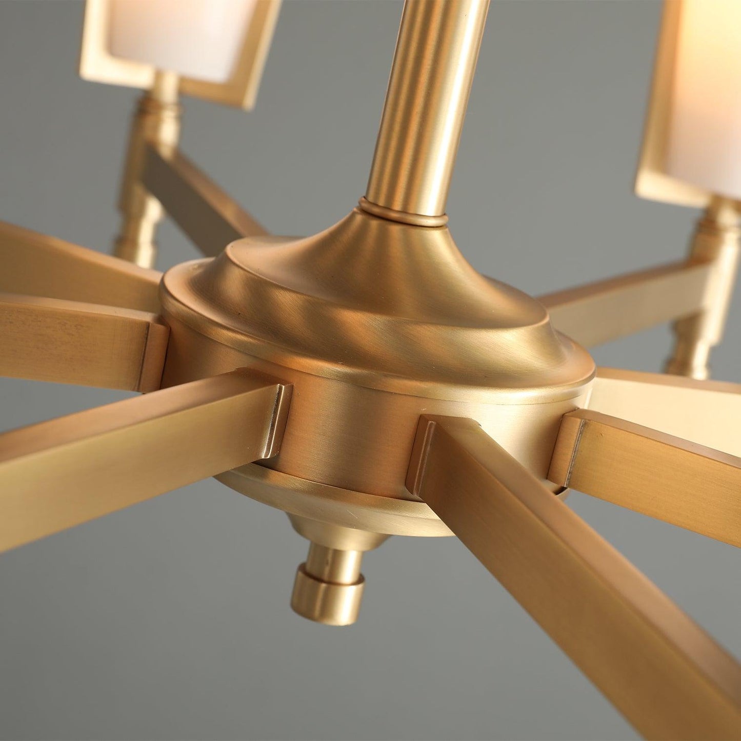 Upton Chandelier - Elegant Design with Adjustable Height & Crystal Acc