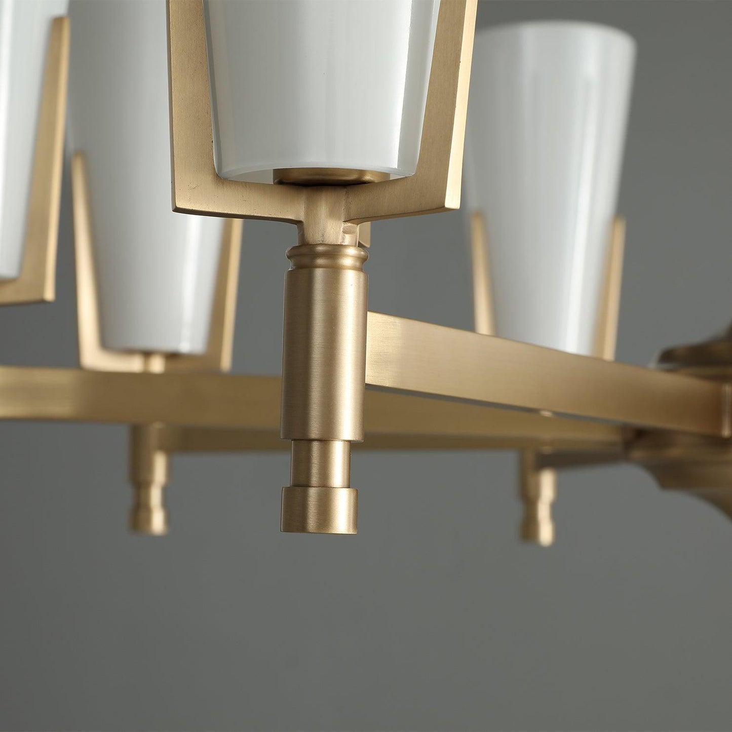 Upton Chandelier - Elegant Design with Adjustable Height & Crystal Acc