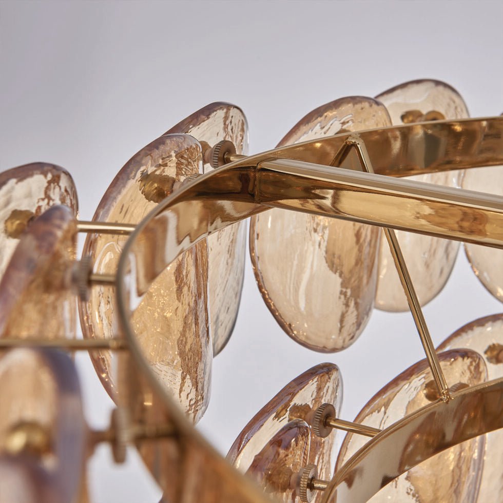 Uroko Chandelier - Elegant LED Lighting with Adjustable Brightness