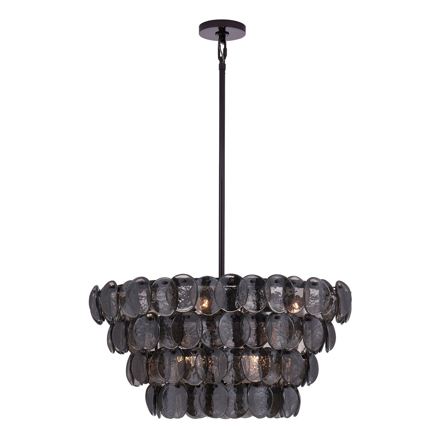 Uroko Chandelier - Elegant LED Lighting with Adjustable Brightness