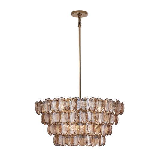 Uroko Chandelier - Elegant LED Lighting with Adjustable Brightness