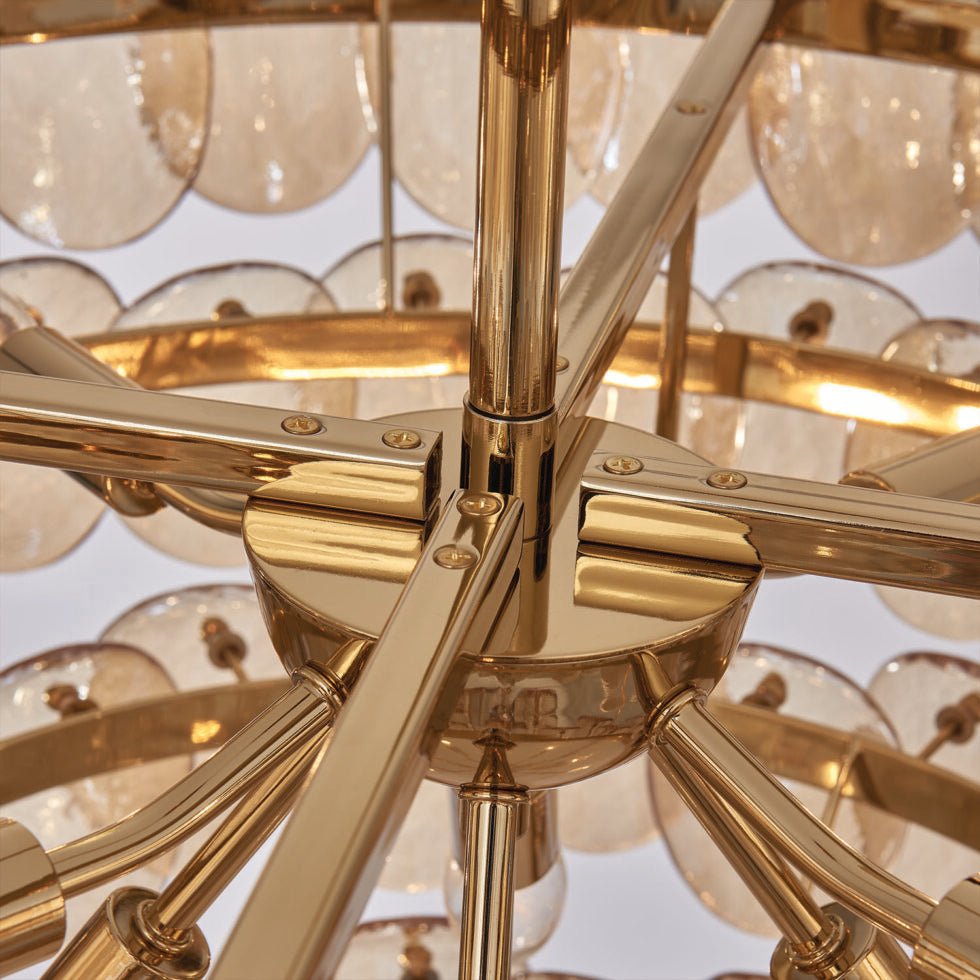 Uroko Chandelier - Elegant LED Lighting with Adjustable Brightness
