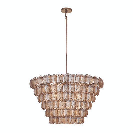 Uroko Large Chandelier - Elegant Design with Adjustable Height & LED C