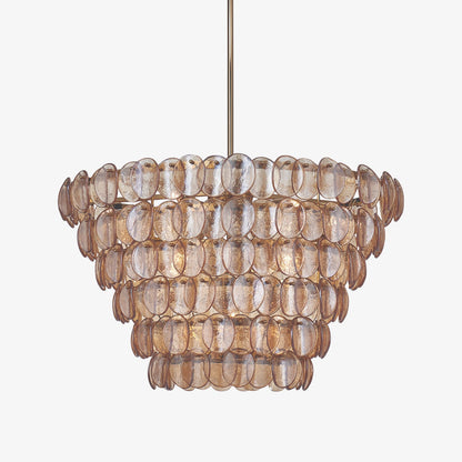 Uroko Large Chandelier - Elegant Design with Adjustable Height & LED C