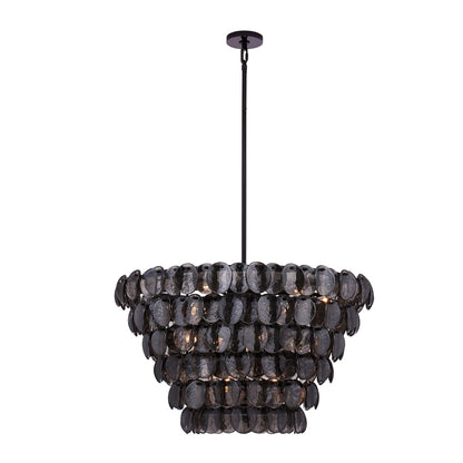 Uroko Large Chandelier - Elegant Design with Adjustable Height & LED C