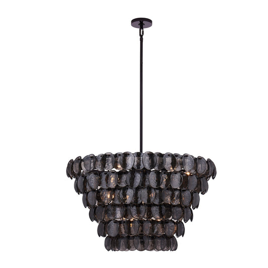 Uroko Large Chandelier - Elegant Design with Adjustable Height & LED C