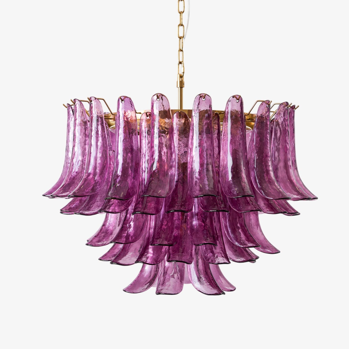 Amethyst Bloom Crystal Chandelier - Elegant Design & Adjustable Height