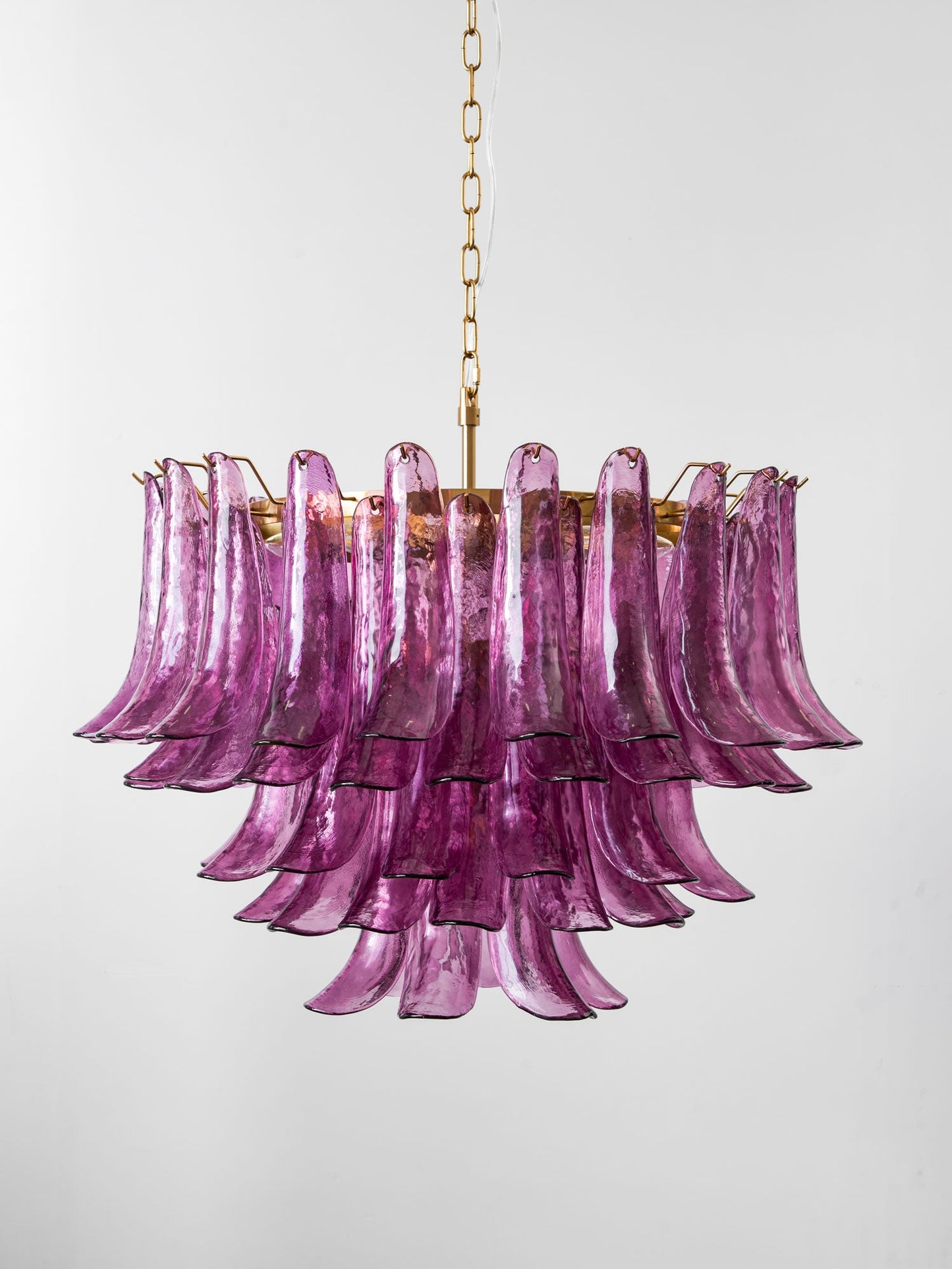 Amethyst Bloom Crystal Chandelier - Elegant Design & Adjustable Height