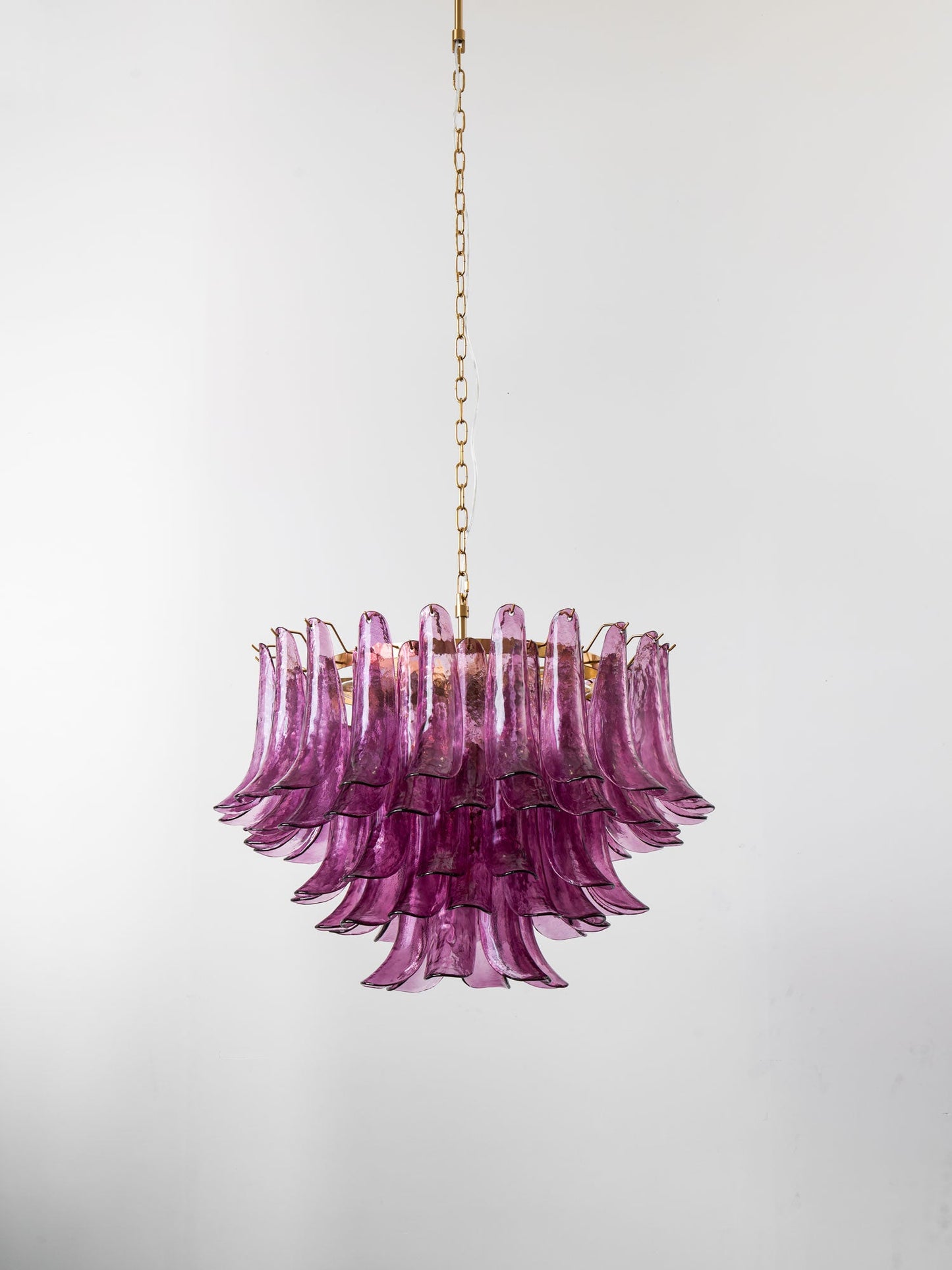 Amethyst Bloom Crystal Chandelier - Elegant Design & Adjustable Height