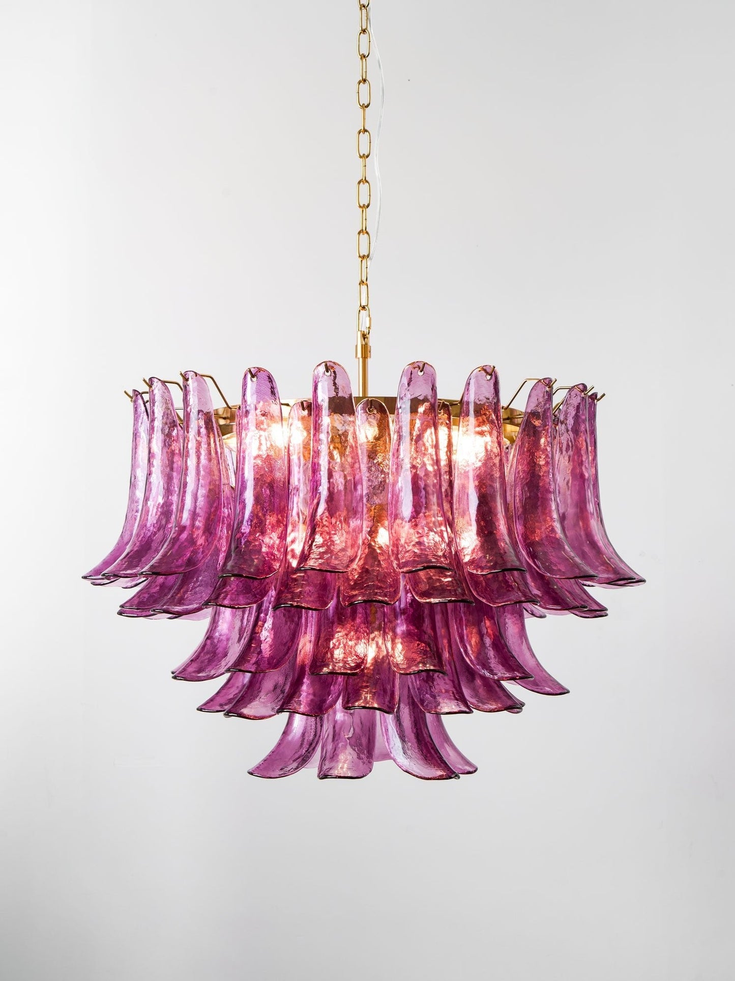 Amethyst Bloom Crystal Chandelier - Elegant Design & Adjustable Height