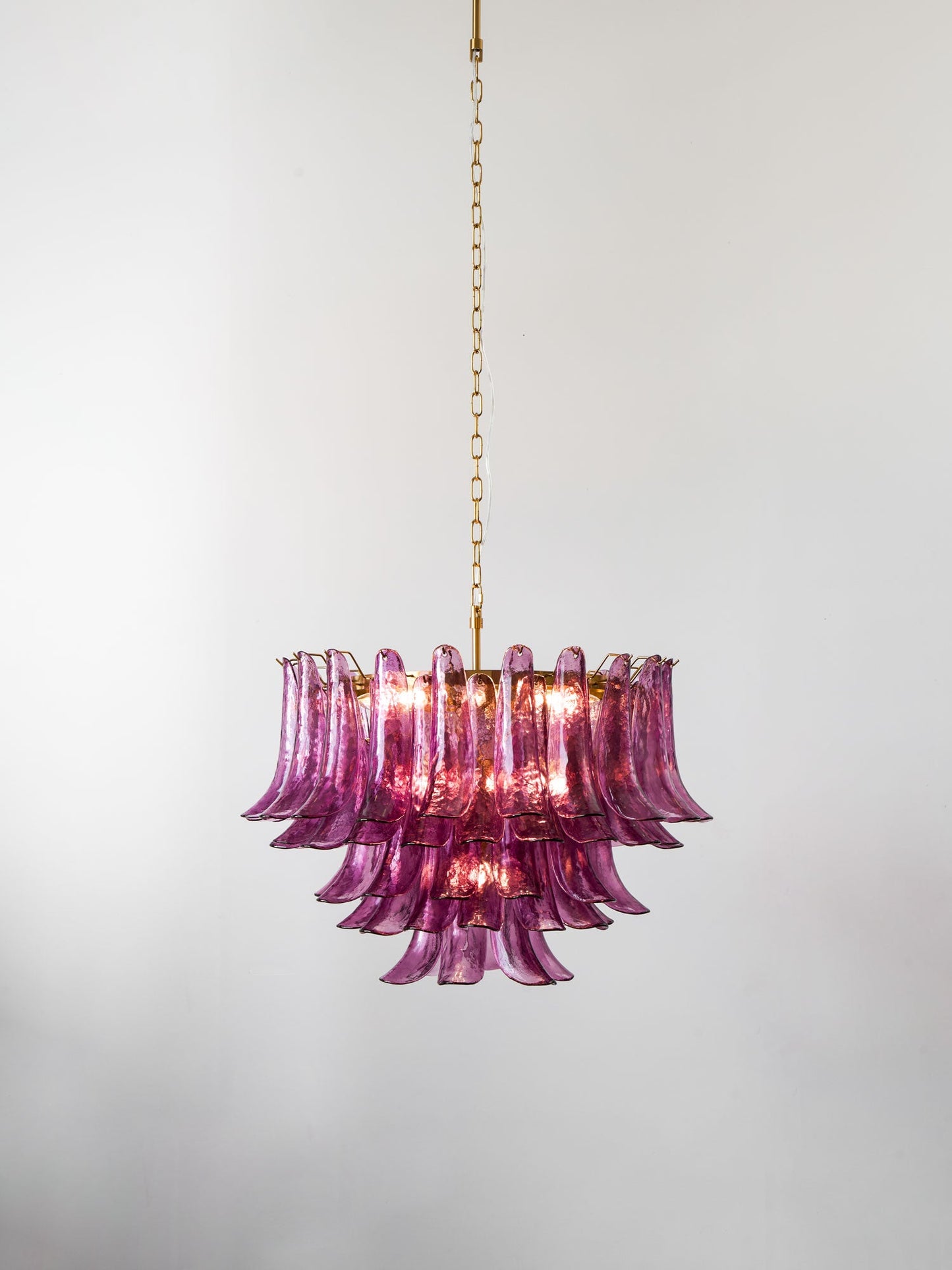 Amethyst Bloom Crystal Chandelier - Elegant Design & Adjustable Height