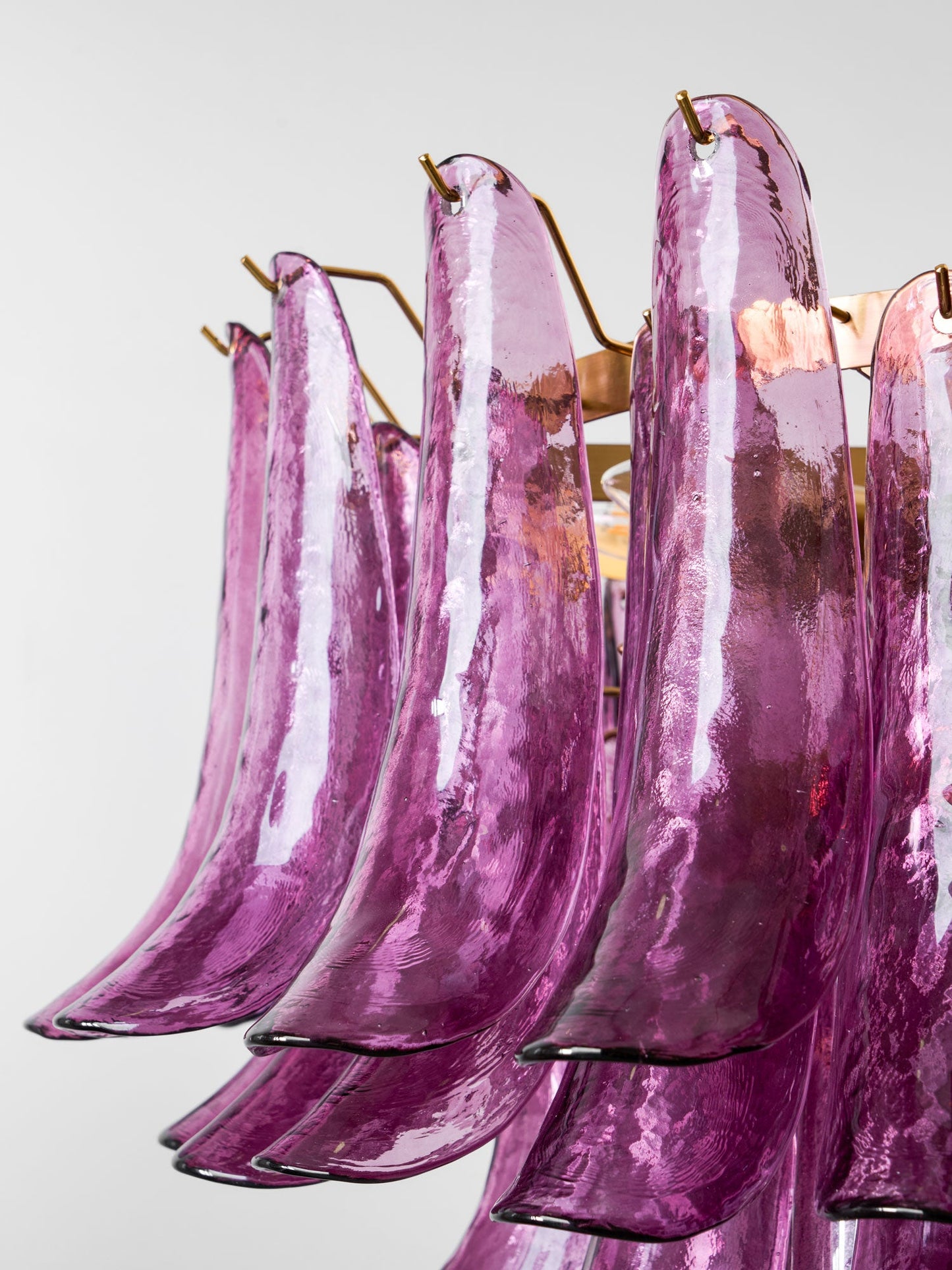 Amethyst Bloom Crystal Chandelier - Elegant Design & Adjustable Height