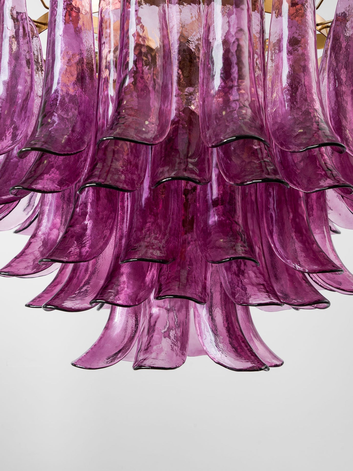 Amethyst Bloom Crystal Chandelier - Elegant Design & Adjustable Height