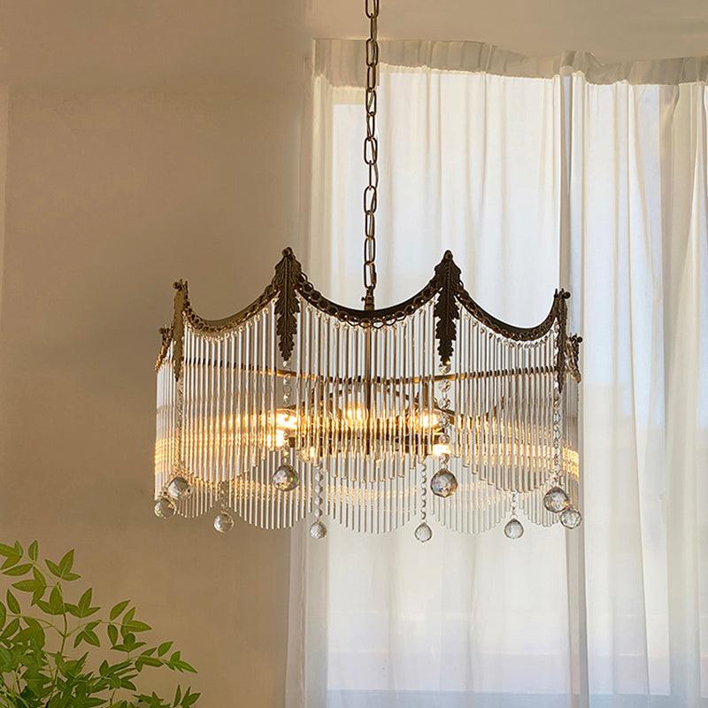 Elegant Vacarro Chandelier with Dimmable LED Lights and Crystal Accent