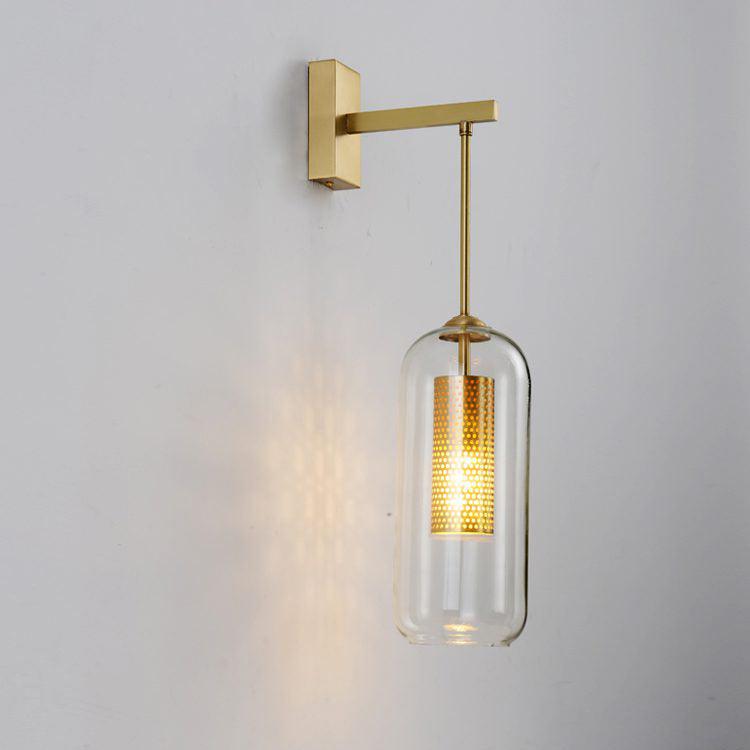 Vadim Glass Wall Lamp - Elegant Design with Adjustable Brightness