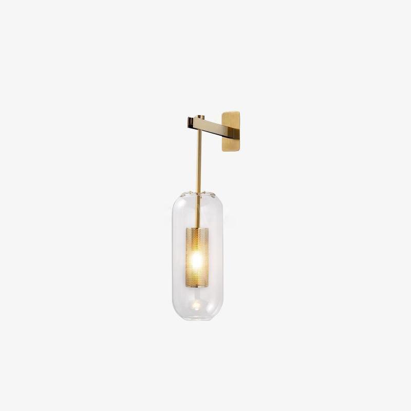 Vadim Glass Wall Lamp - Elegant Design with Adjustable Brightness