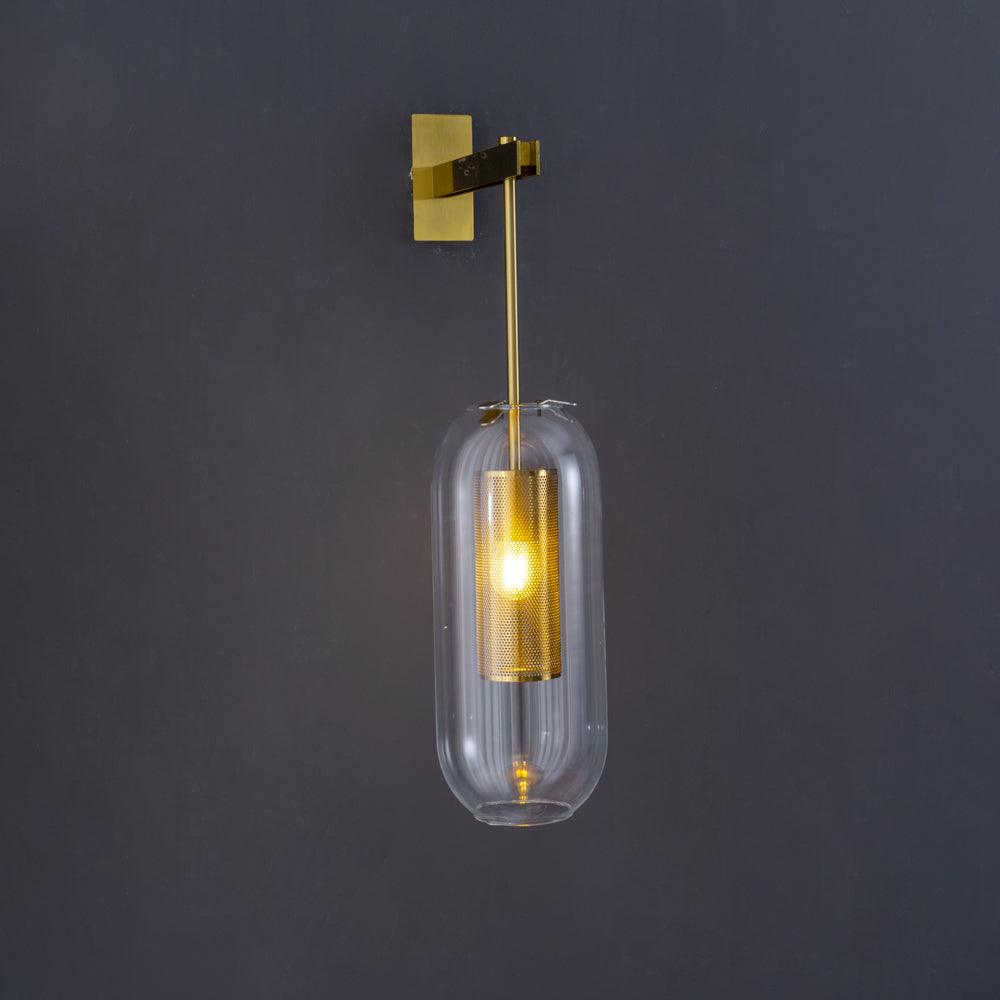 Vadim Glass Wall Lamp - Elegant Design with Adjustable Brightness