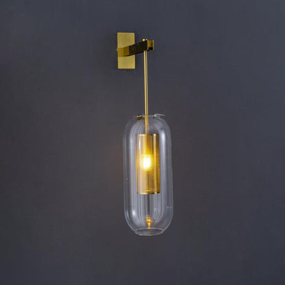 Vadim Glass Wall Lamp - Elegant Design with Adjustable Brightness