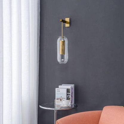 Vadim Glass Wall Lamp - Elegant Design with Adjustable Brightness