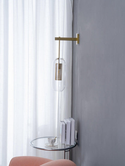 Vadim Glass Wall Lamp - Elegant Design with Adjustable Brightness
