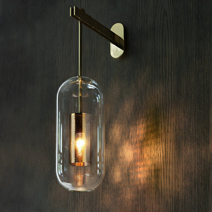 Vadim Glass Wall Lamp - Elegant Design with Adjustable Brightness