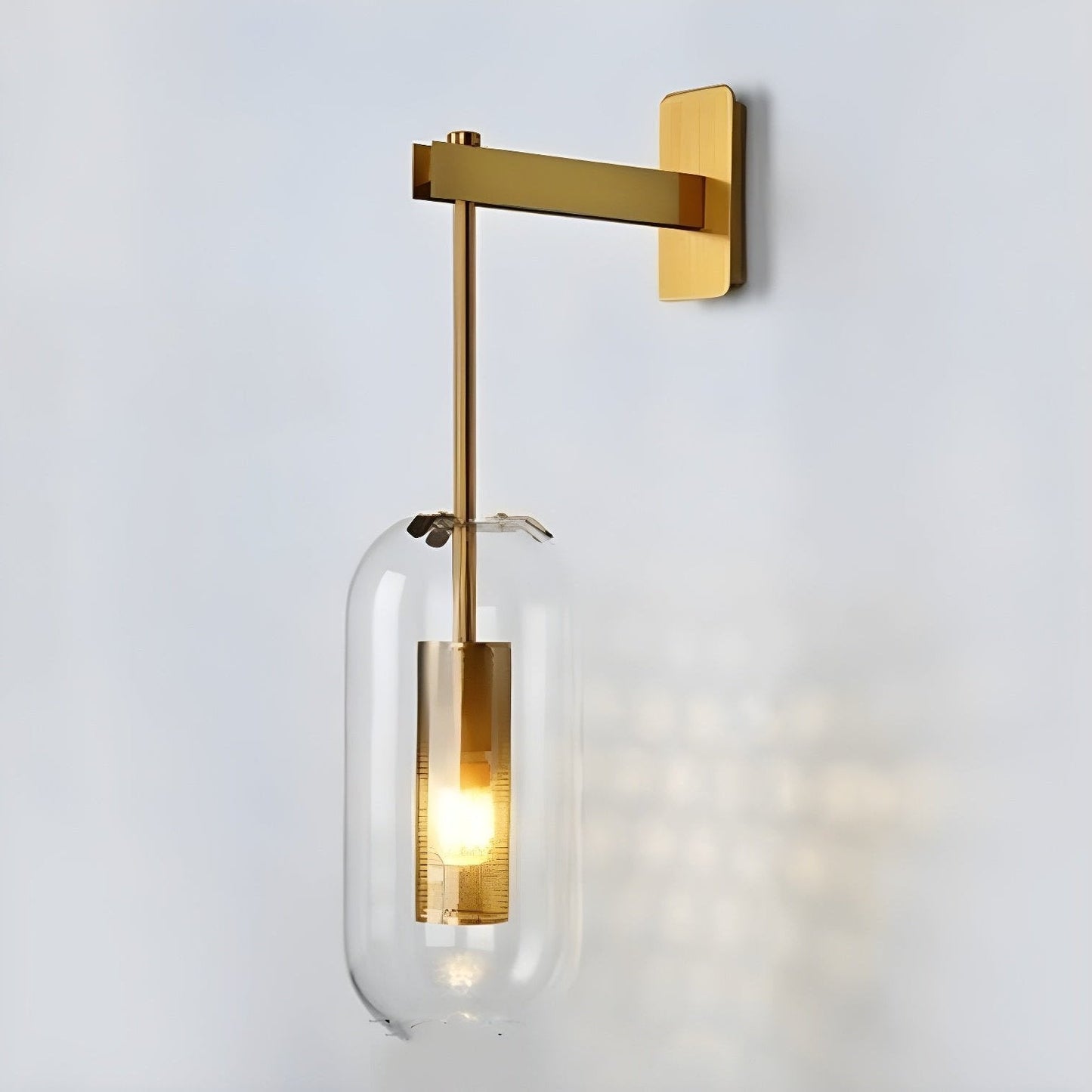 Vadim Glass Wall Lamp - Elegant Design with Adjustable Brightness