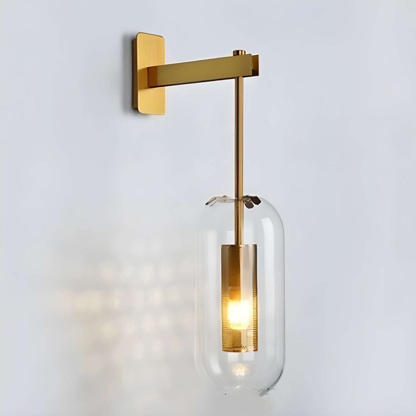 Vadim Glass Wall Lamp - Elegant Design with Adjustable Brightness