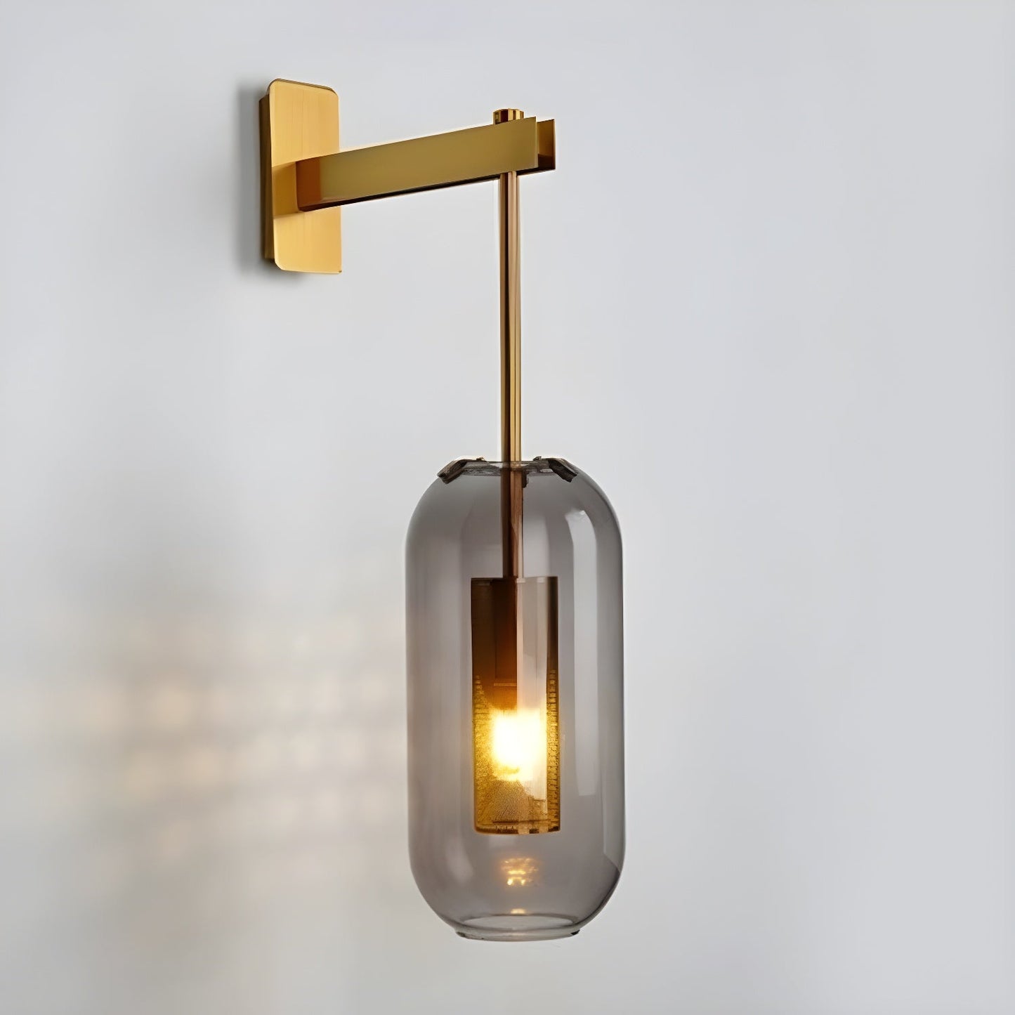 Vadim Glass Wall Lamp - Elegant Design with Adjustable Brightness