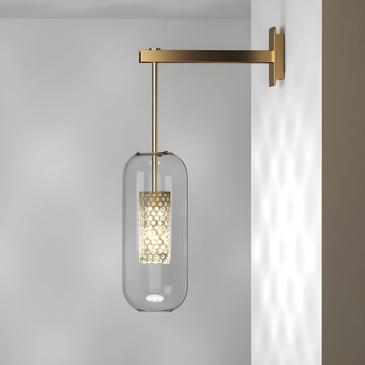 Vadim Glass Wall Lamp - Elegant Design with Adjustable Brightness