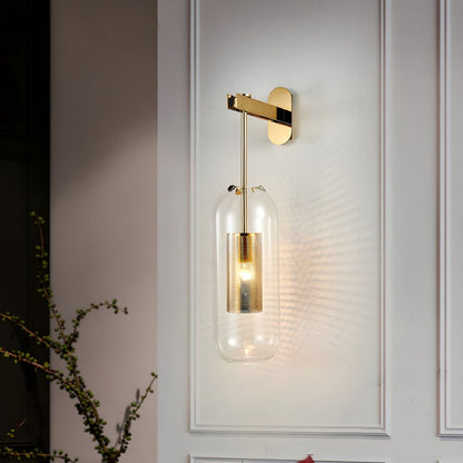 Vadim Glass Wall Lamp - Elegant Design with Adjustable Brightness