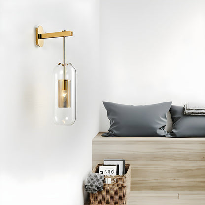Vadim Glass Wall Lamp - Elegant Design with Adjustable Brightness