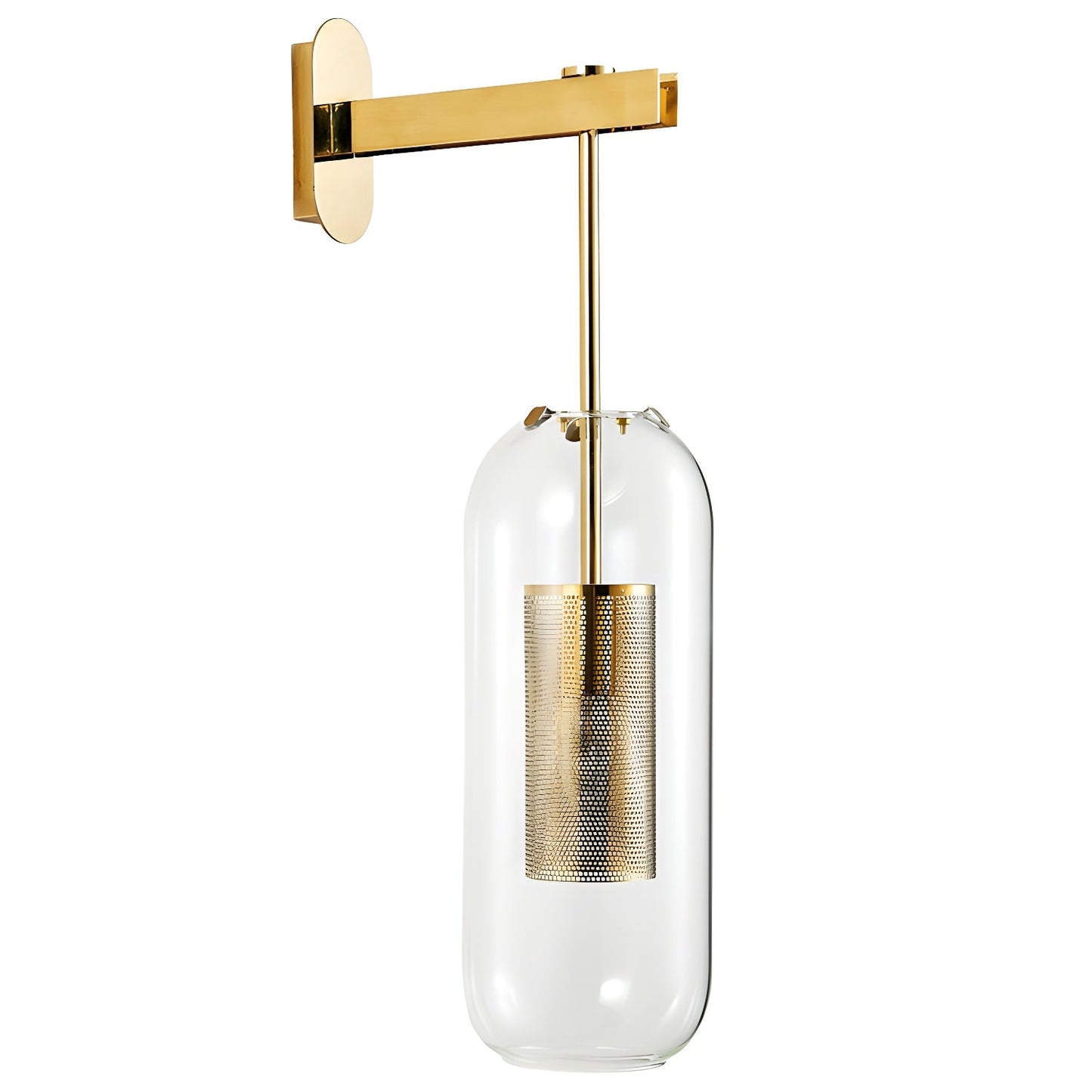 Vadim Glass Wall Lamp - Elegant Design with Adjustable Brightness