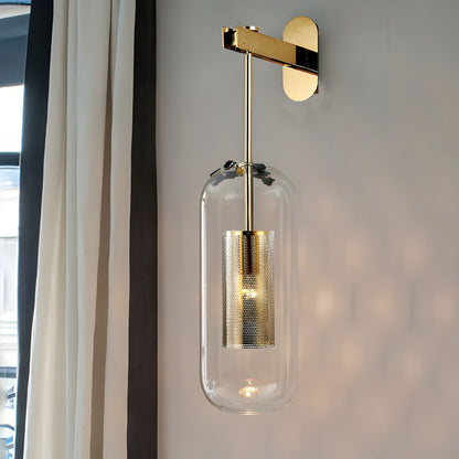 Vadim Glass Wall Lamp - Elegant Design with Adjustable Brightness