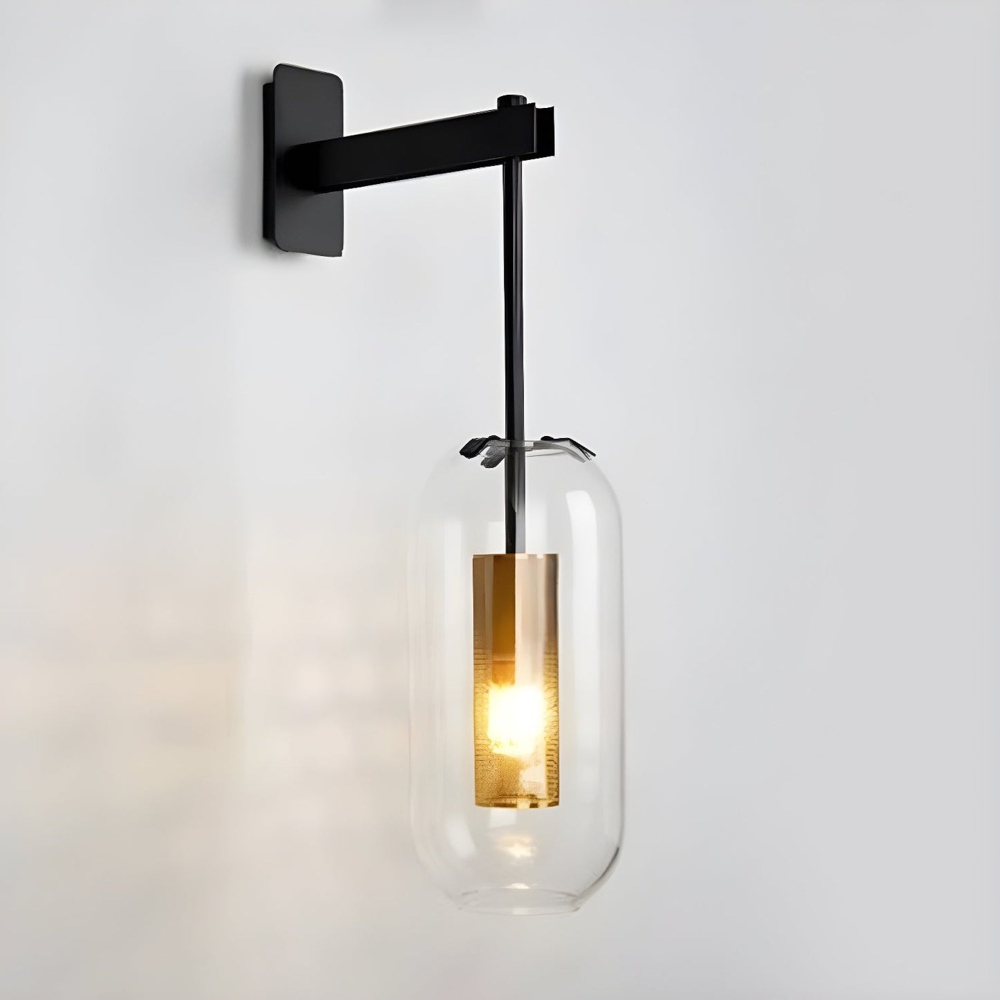 Vadim Glass Wall Lamp - Elegant Design with Adjustable Brightness