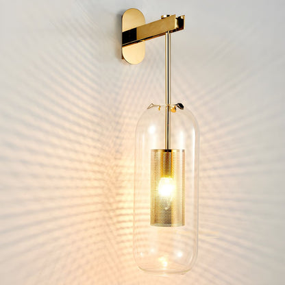 Vadim Glass Wall Lamp - Elegant Design with Adjustable Brightness