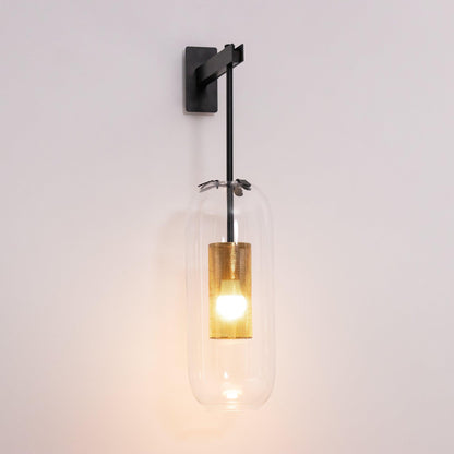 Vadim Glass Wall Lamp - Elegant Design with Adjustable Brightness