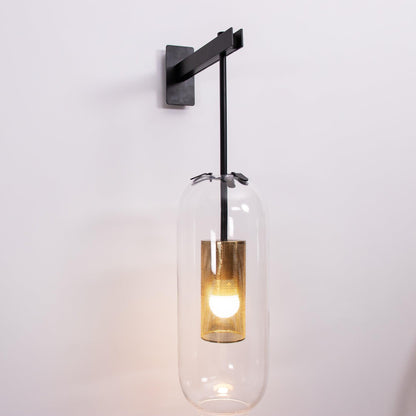 Vadim Glass Wall Lamp - Elegant Design with Adjustable Brightness