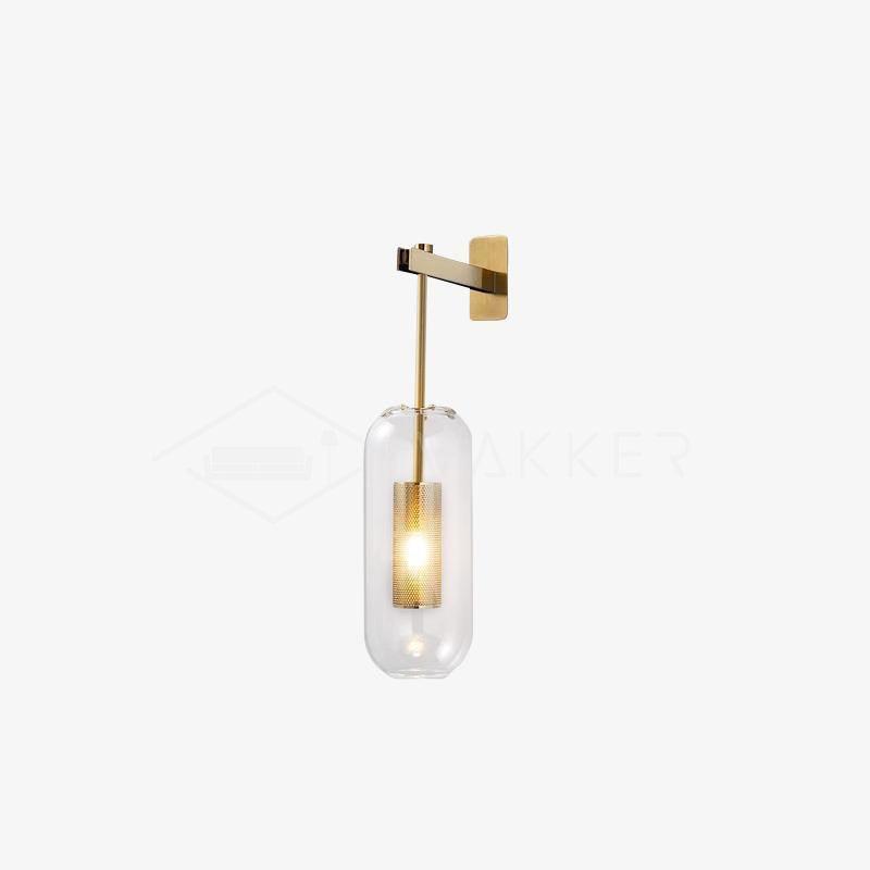 Vadim Glass Wall Lamp - Elegant Design with Adjustable Brightness