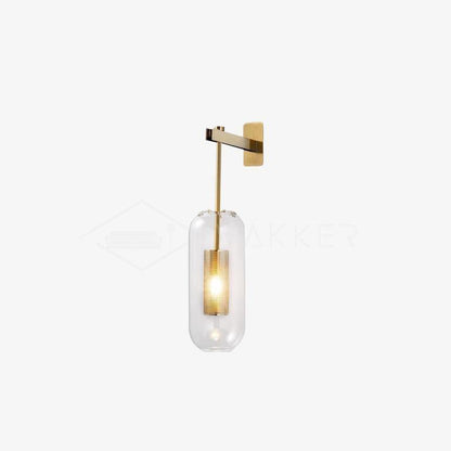 Vadim Glass Wall Lamp - Elegant Design with Adjustable Brightness