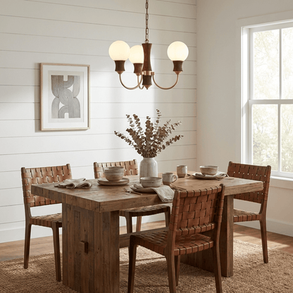 Valdora Globe Chandelier - Elegant Design with Adjustable Height & LED