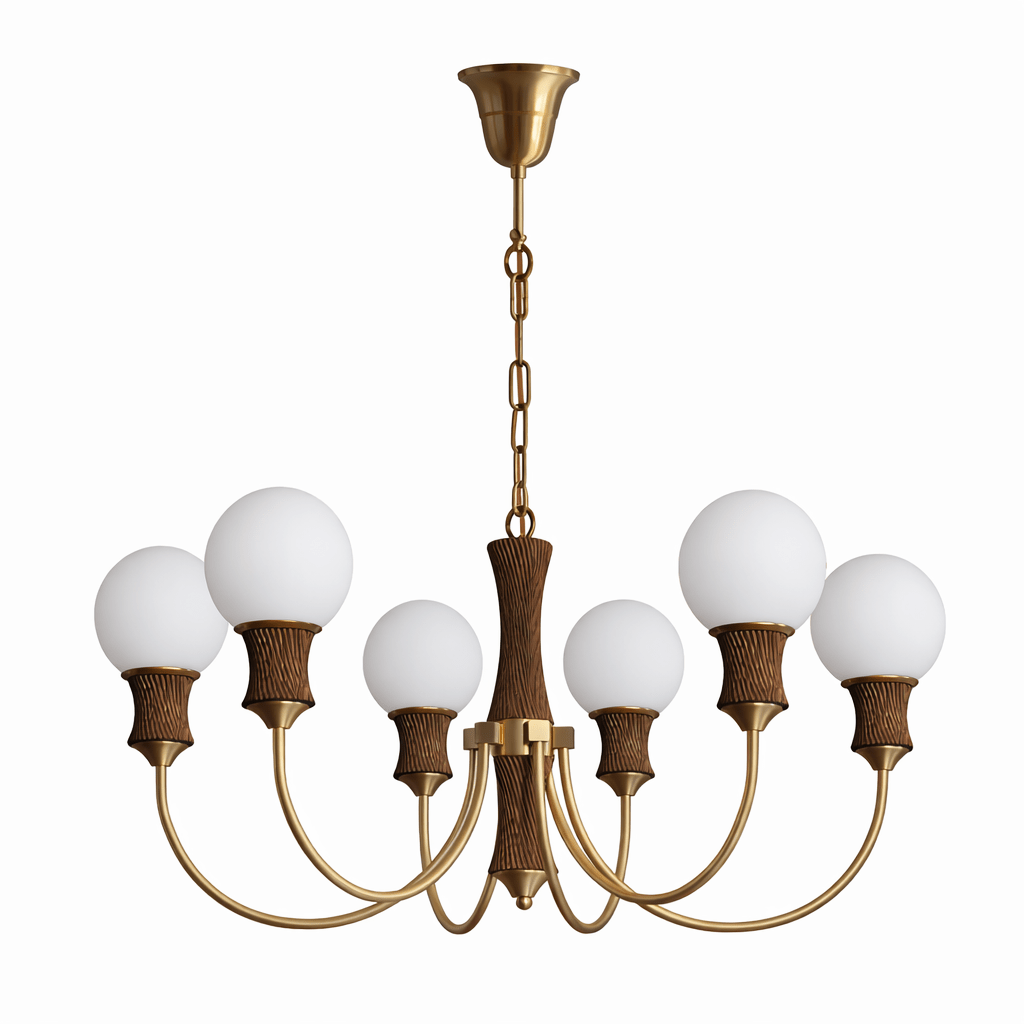 Valdora Globe Chandelier - Elegant Design with Adjustable Height & LED