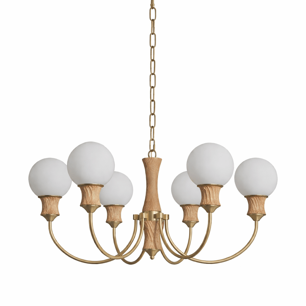 Valdora Globe Chandelier - Elegant Design with Adjustable Height & LED
