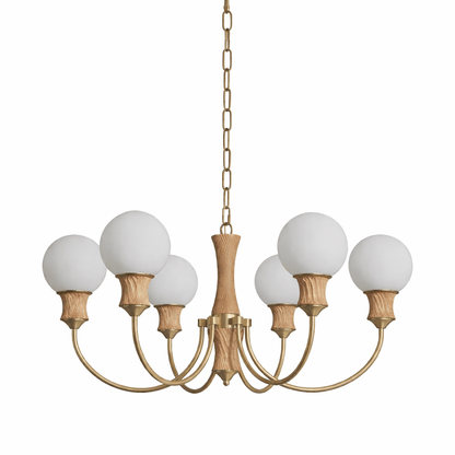 Valdora Globe Chandelier - Elegant Design with Adjustable Height & LED