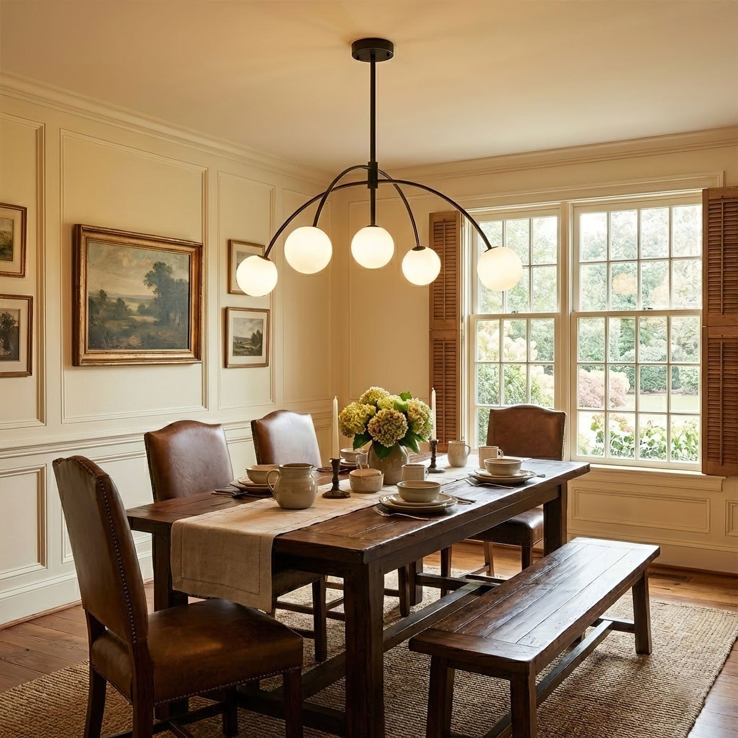 Valentina Arc Chandelier - Modern Design with Adjustable Lighting & En