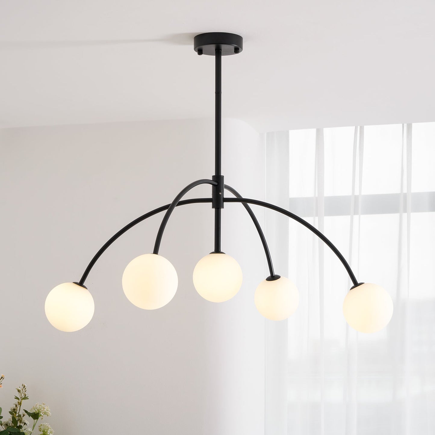 Valentina Arc Chandelier - Modern Design with Adjustable Lighting & En