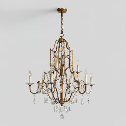 Valentina Chandelier - Elegant Design with Adjustable Height & LED Lig