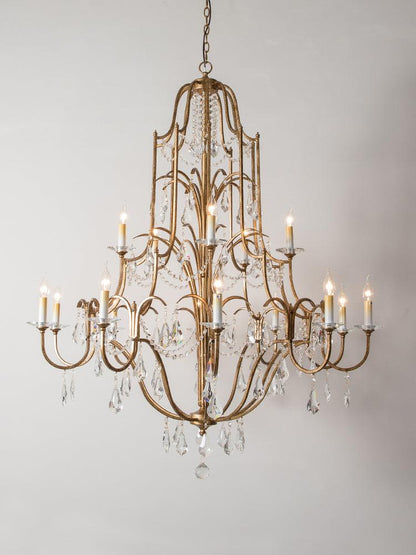 Valentina Chandelier - Elegant Design with Adjustable Height & LED Lig